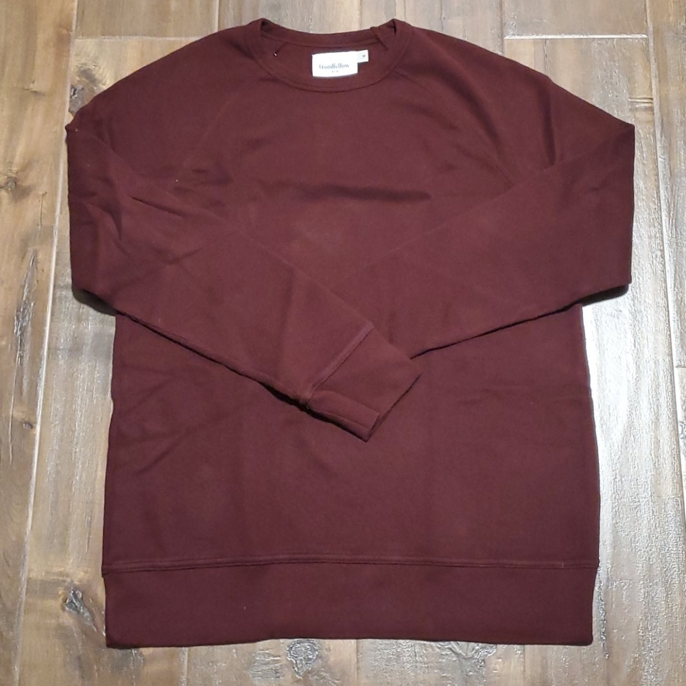 Goodfellow men's medium maroon sweater, crew neck